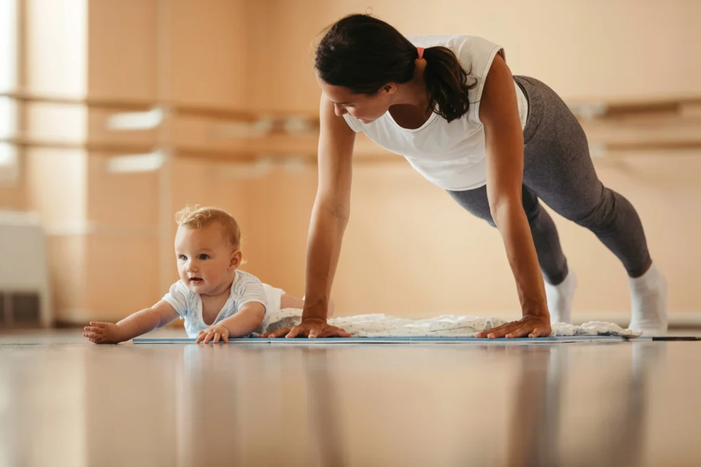 Gentle postpartum yoga for new moms at home